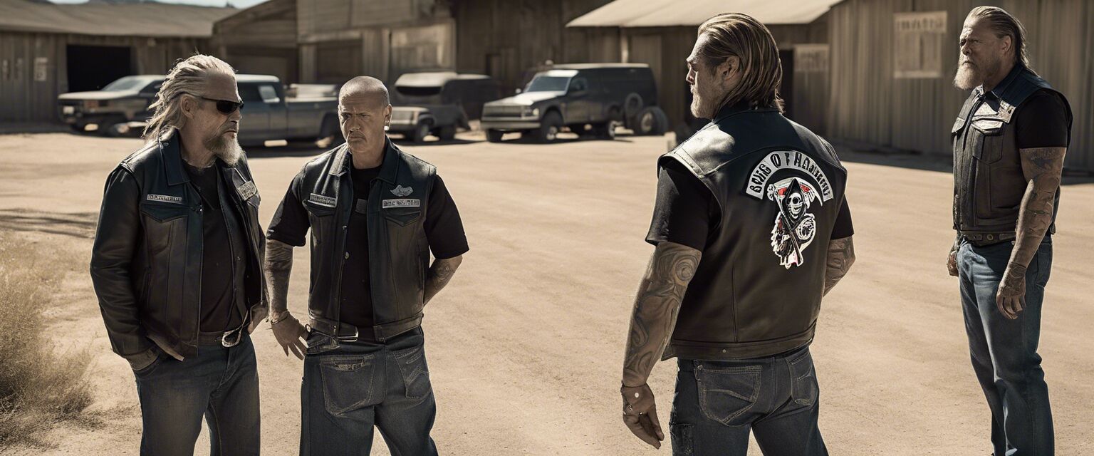 Dramatic scene from Sons of Anarchy
